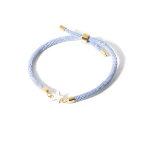 White Star Enamel Cord Bracelet