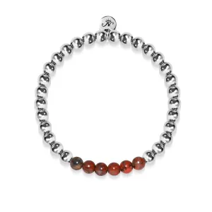 Wistful | Silver | Breciated Jasper | Gemstone Expression Bracelet