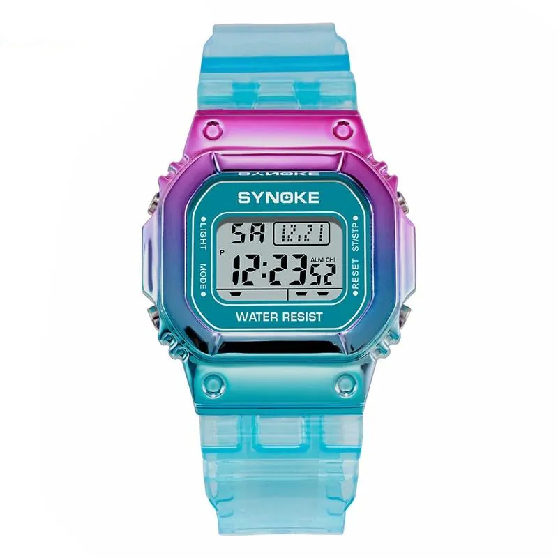 Women's Gradient Color LED Sports Watches