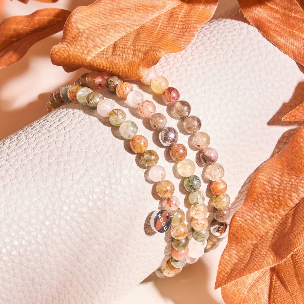 Woodland Quartz | Silver | Healing Gemstone Bead Bracelet