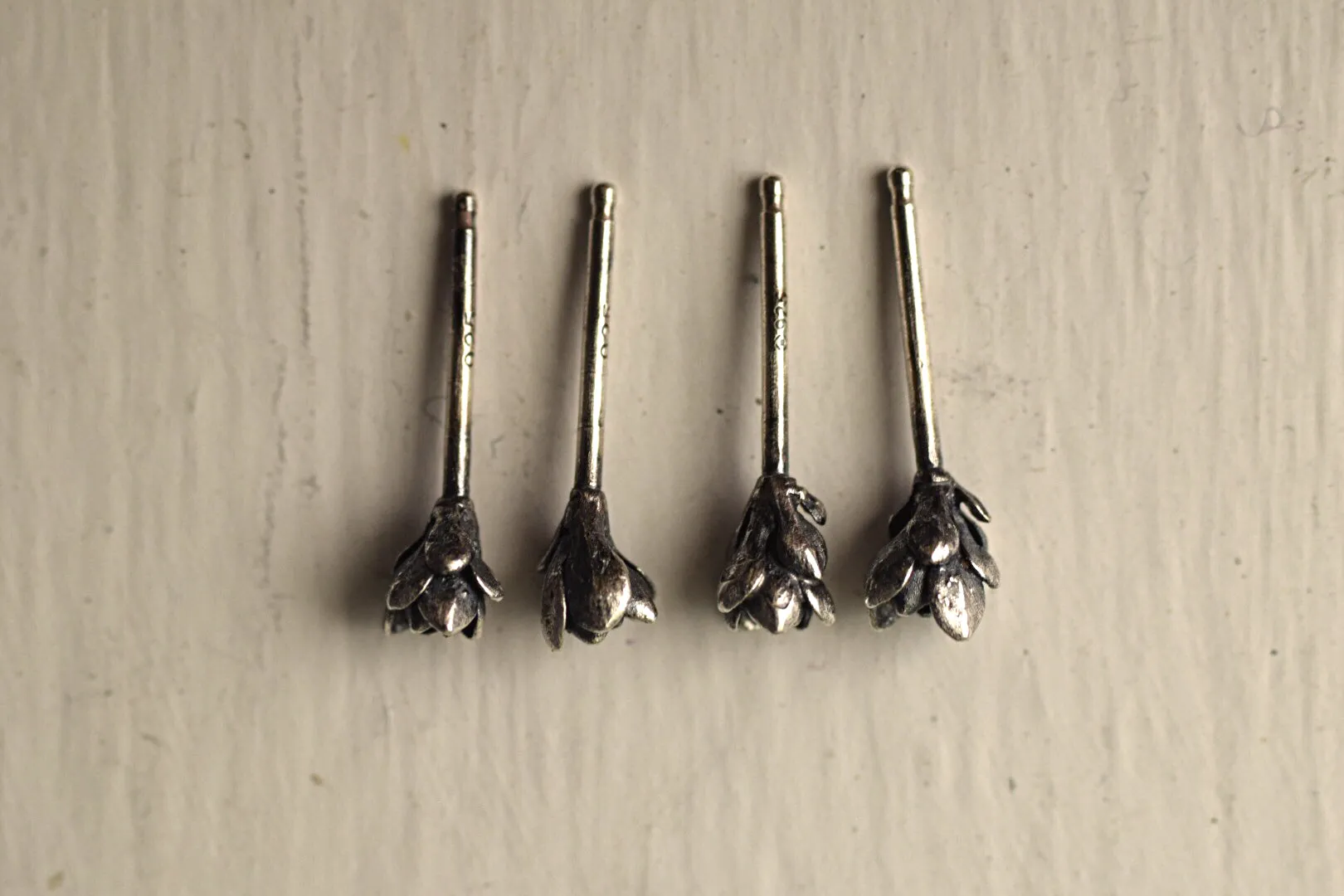 XTiny Succulent Studs -Sterling Silver