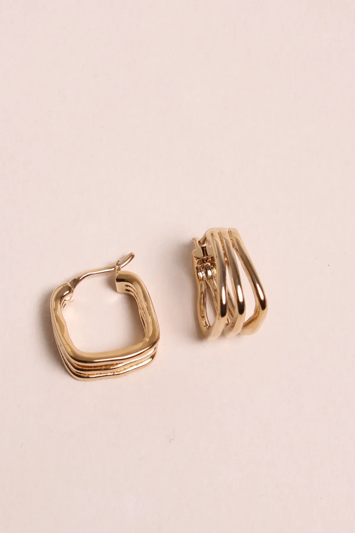 Yago gold hoop earrings