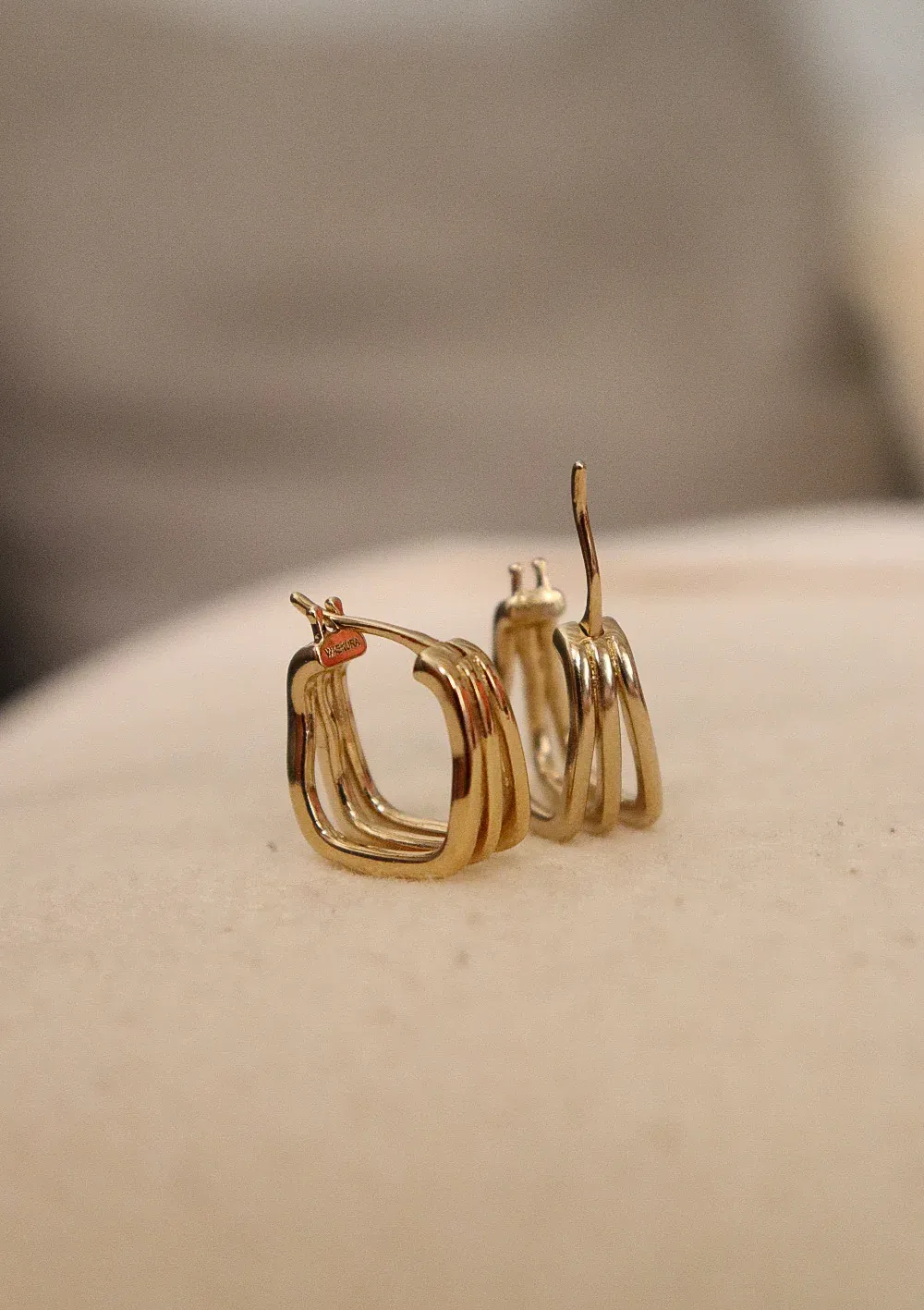 Yago gold hoop earrings