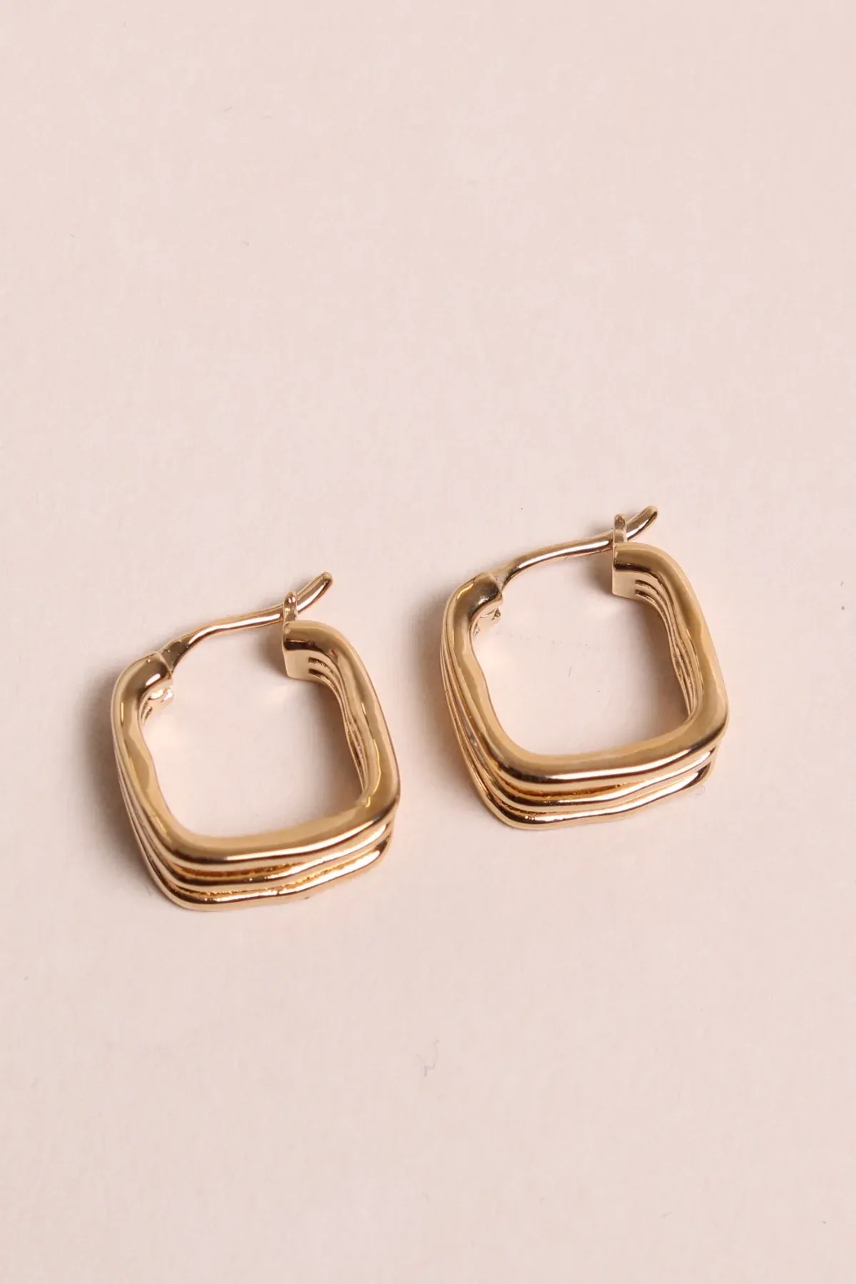 Yago gold hoop earrings